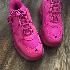 Vibrant Pink Women's Balenciaga Sneakers